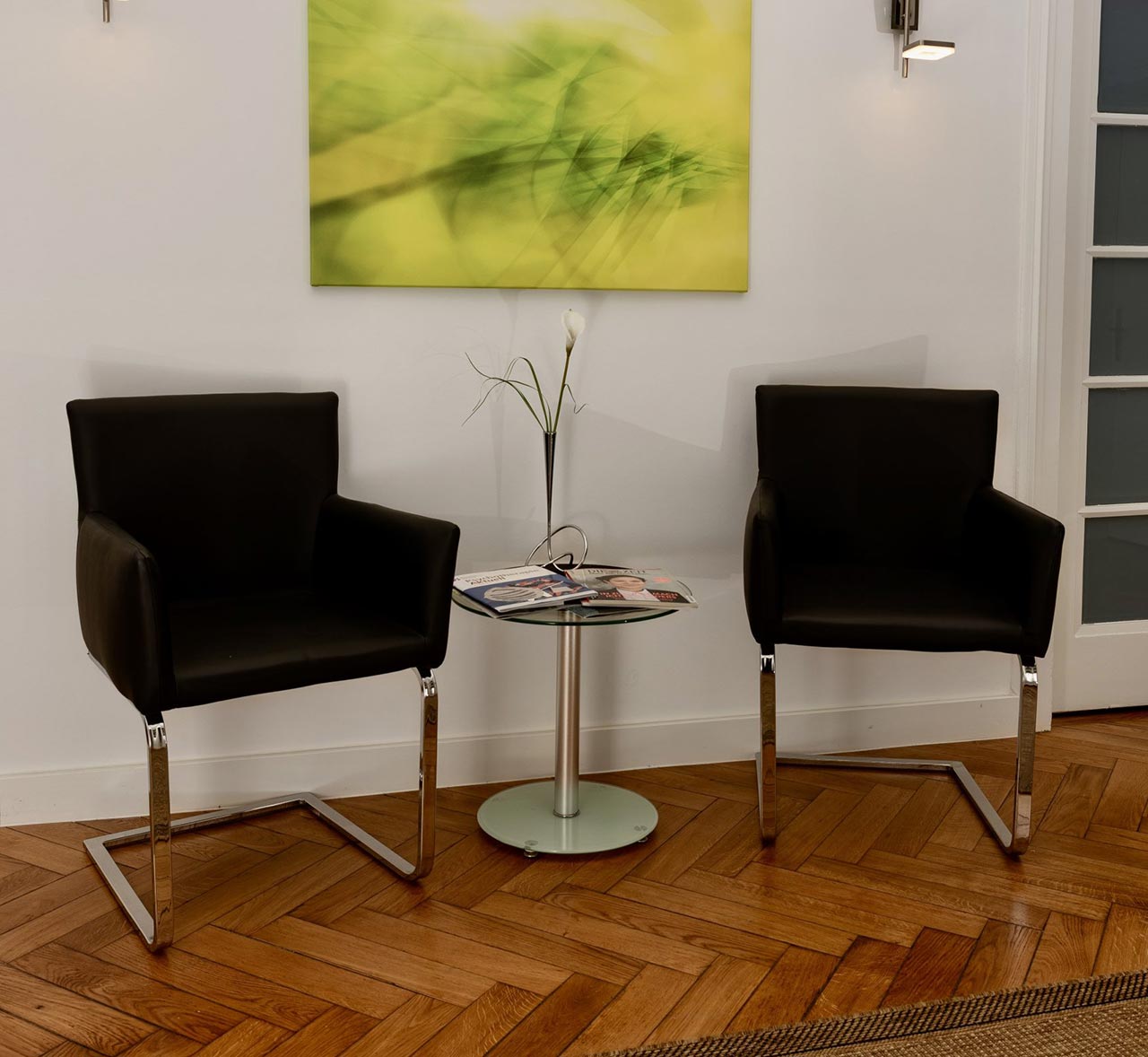 Wartebereich der Praxis für Psychotherapie Janina Jochum